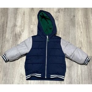 Carter's Puffer Jacket Hooded Varsity Captain Winter‎ Coat 24M